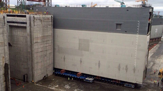 Awesome photos of the Panama Canal lock gates being installed